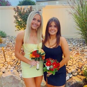 Yellow and Black Dresses